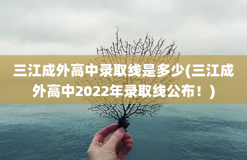 三江成外高中录取线是多少(三江成外高中2022年录取线公布！)